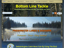 Tablet Screenshot of bottomlinetackle.com